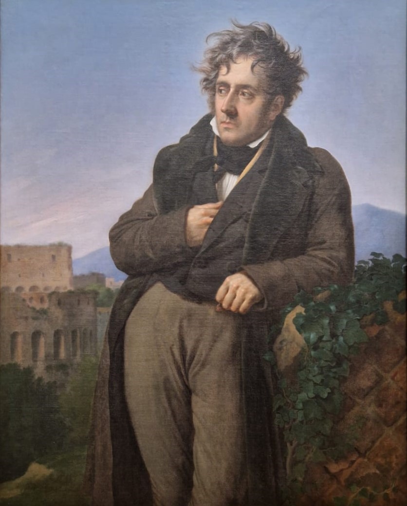 Portrait de Chateaubriand par Girodet (Portrait d’un homme méditant sur les ruines de Rome), 1809